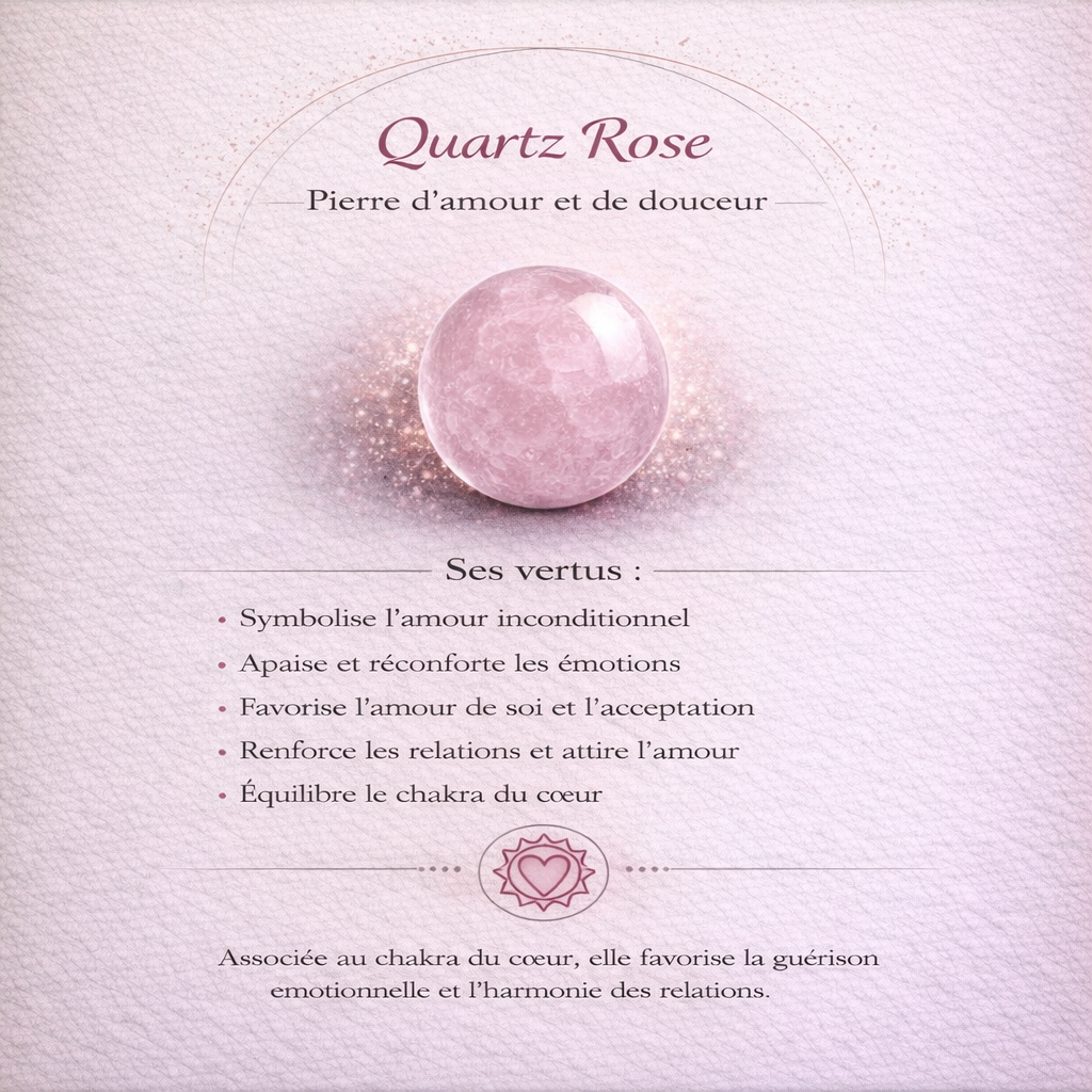 Bague en Quartz Rose