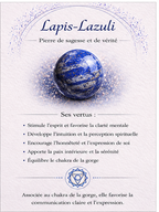 Collier à pétales et perles en Lapis-Lazuli - Sagesse Vérité Communication