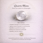 Collier pendentif en Quartz Blanc