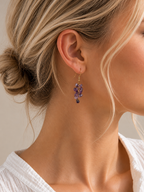 Boucle d'oreilles en Améthyste - Sérénité Intuition Apaisement