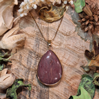 Collier pendentif en Rhodochrosite