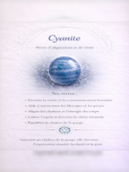 Collier pendentif en Cyanite Bleue