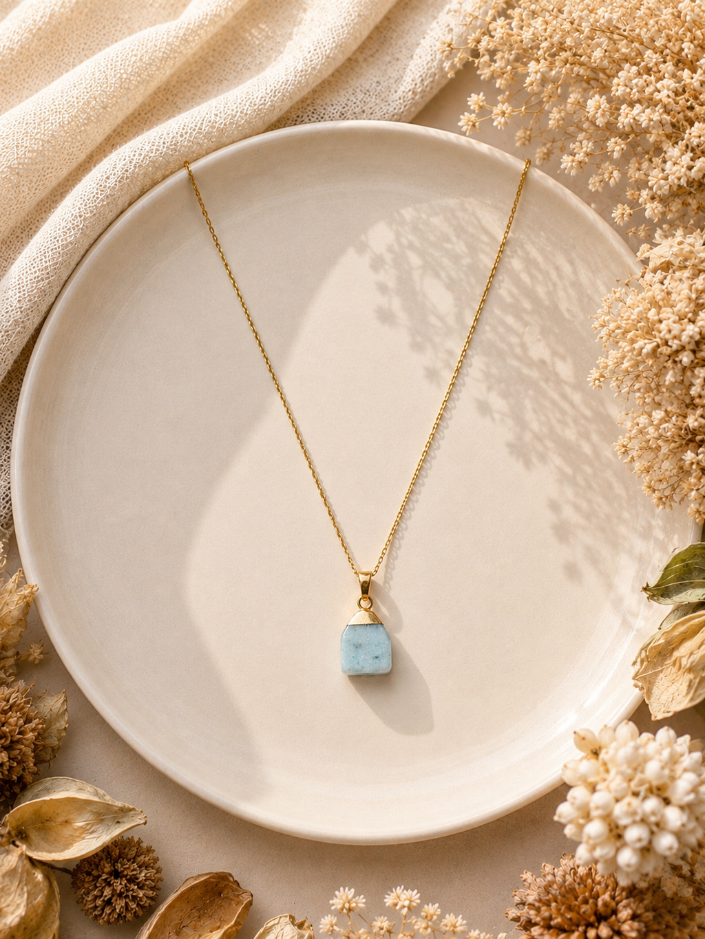 Collier avec pendentif en Amazonite - Calme Expression Harmonie