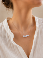 Collier avec perles en Aigue Marine