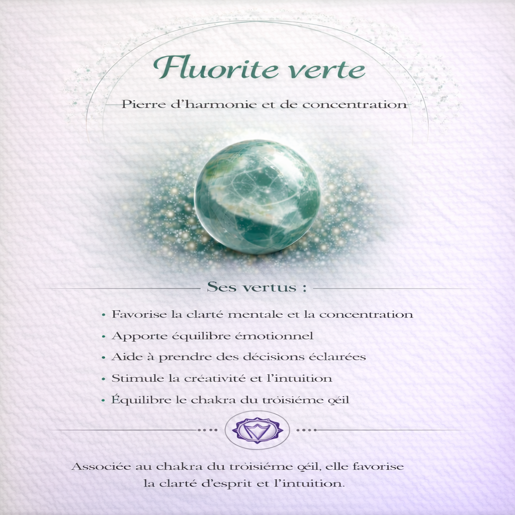 Collier pendentif en Fluorite