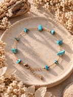 Bracelet en Turquoise - Protection Communication Équilibre