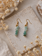 Boucles d'oreilles en Aventurine - Chance Croissance Équilibre