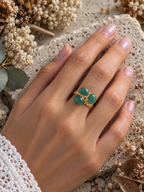 Bague en Aventurine - Chance Croissance Réconfort