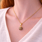 Collier pendentif en Jaspe Paysage