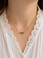 Collier avec pendentif en Labradorite