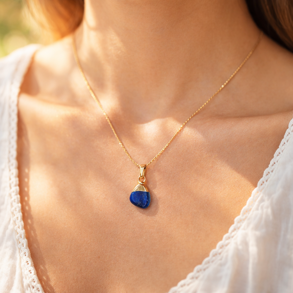 Collier pendentif en Lapis-Lazuli