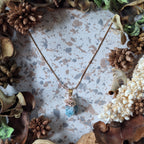 Collier avec pendentif en Apatite