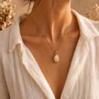 Collier pendentif en Citrine - Abondance Énergie Confiance