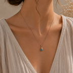 Collier avec pendentif en Apatite - Motivation Clarté Inspiration