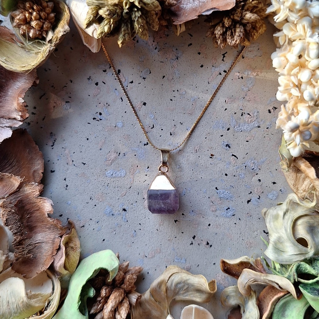 Collier pendentif en Améthyste