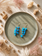Boucles d'oreilles en Turquoise - Protection Communication Équilibre