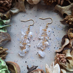 Boucles d'oreilles en Quartz Blanc - Clarté Harmonie Énergie