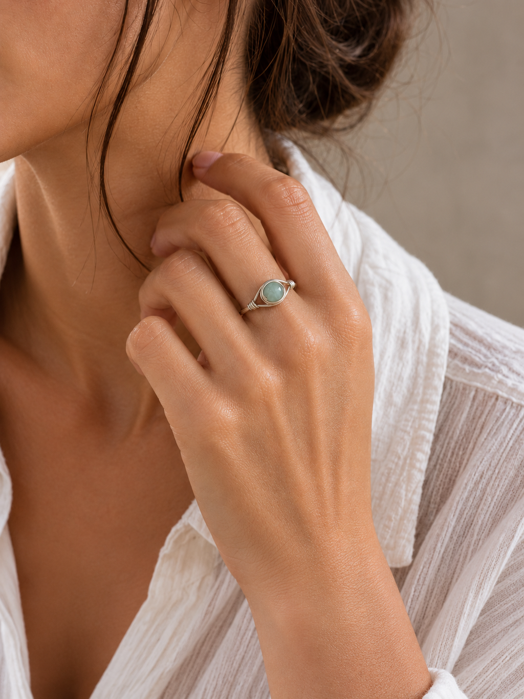 Bague avec Aventurine - Chance Croissance Équilibre