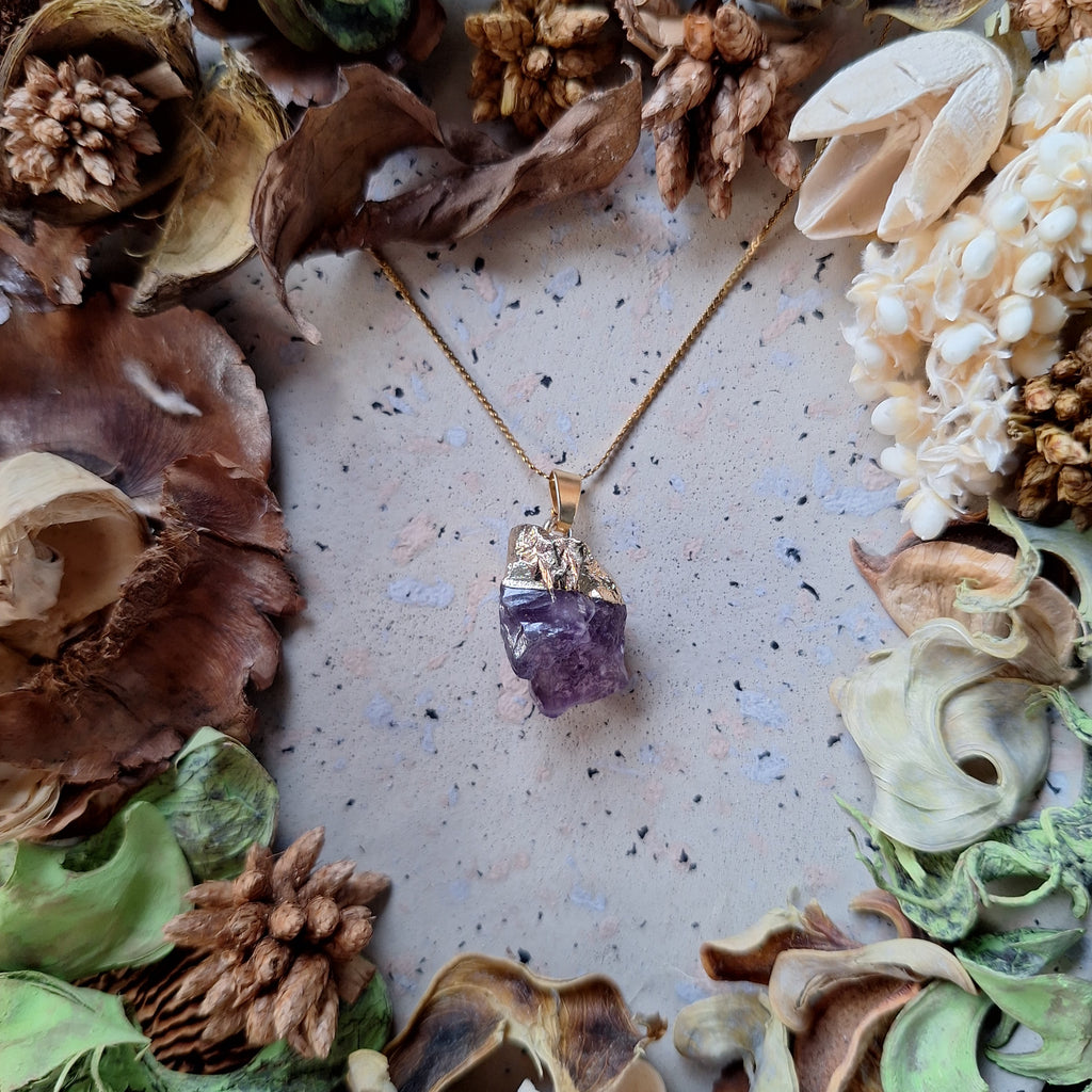 Collier pendentif en Améthyste