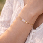 Bracelet avec Quartz rose