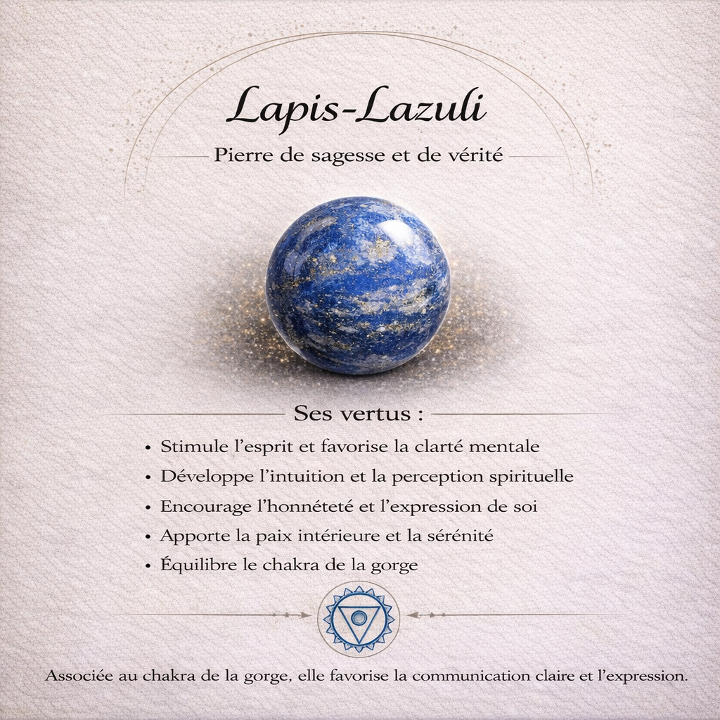 Collier pendentif en Lapis-Lazuli