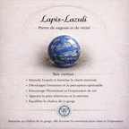 Collier pendentif en Lapis-Lazuli