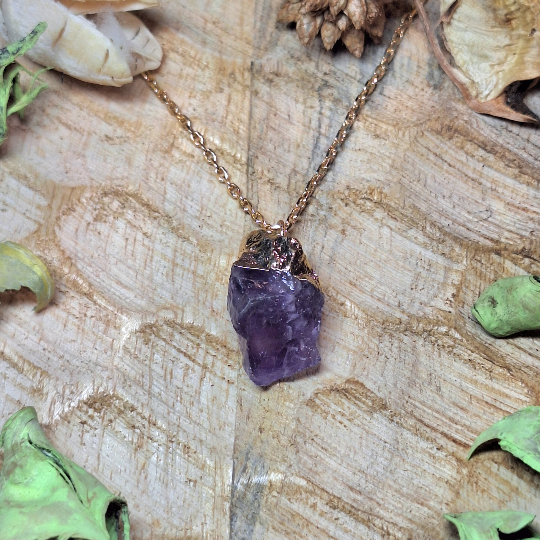 Collier pendentif en Améthyste