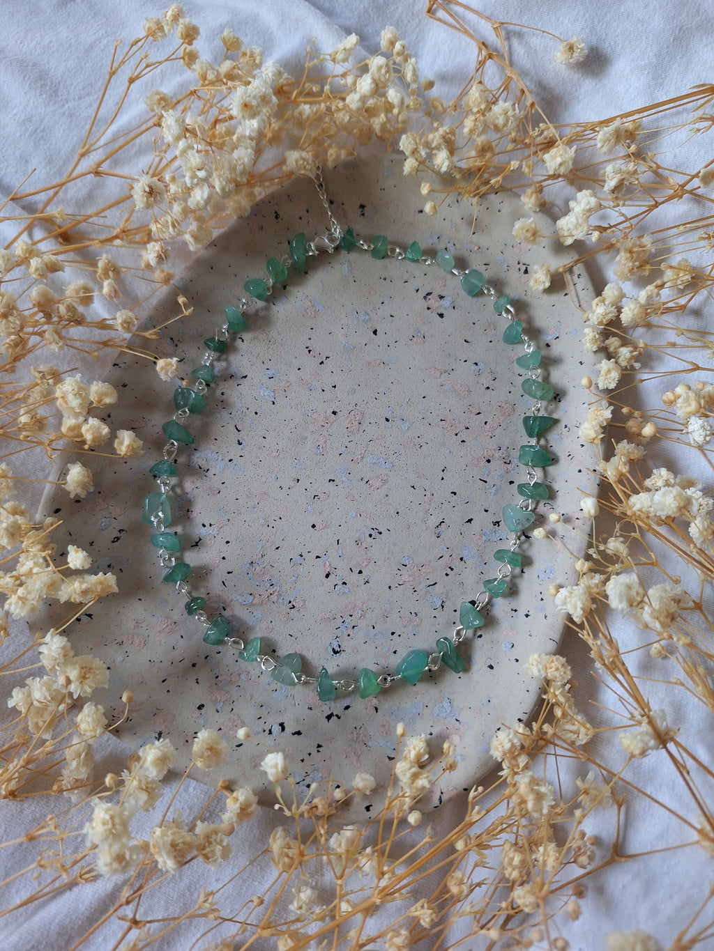 Collier en Aventurine Verte - Chance Croissance Équilibre