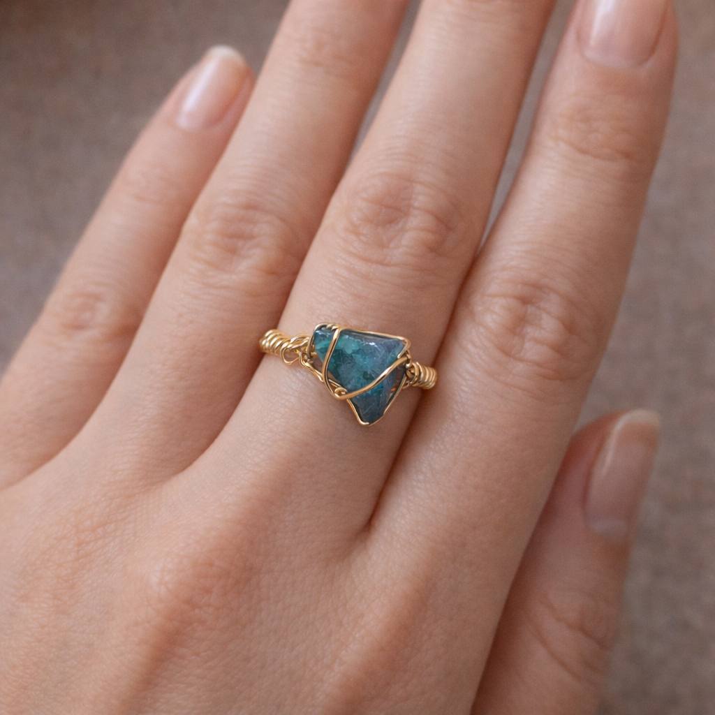 Bague avec Apatite