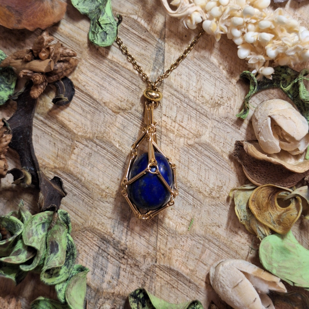 Collier pendentif avec Lapis-Lazuli