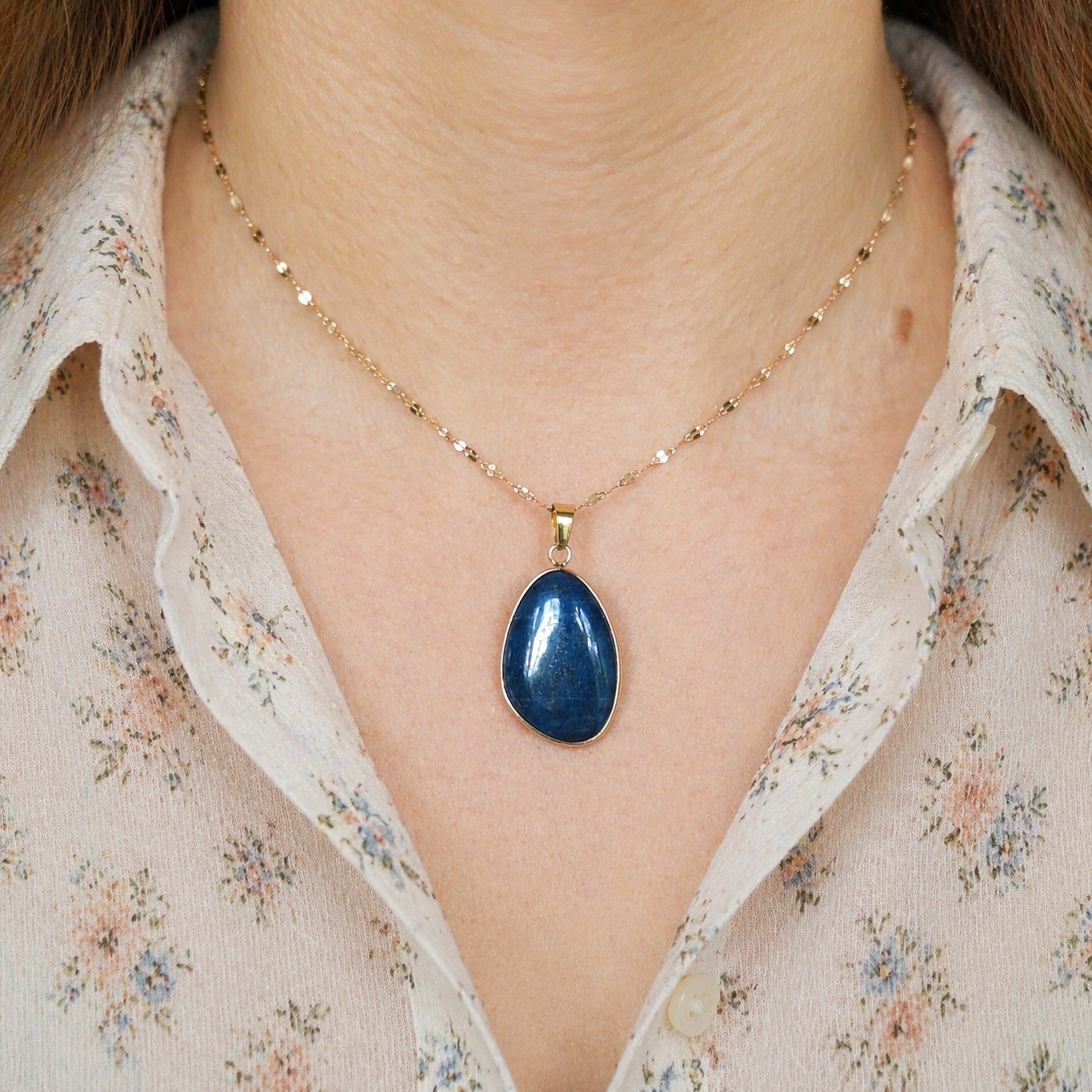 Collier pendentif en Lapis-Lazuli