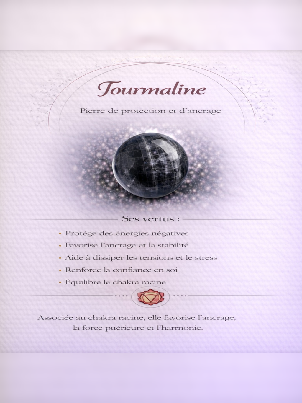 Bague en Tourmaline - Ancrage Protection Équilibre