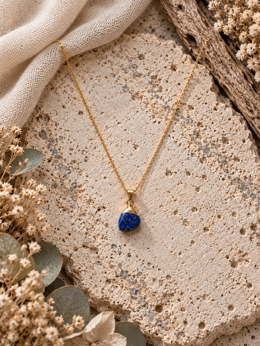 Collier pendentif en Lapis-Lazuli - Sagesse Vérité Communication
