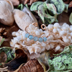 Bague avec perles d'Amazonite