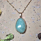 Collier pendentif en Amazonite