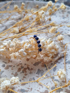 Bague avec perles en Lapis-Lazuli