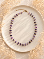 Collier avec perles en Améthyste - Sérénité Intuition Apaisement