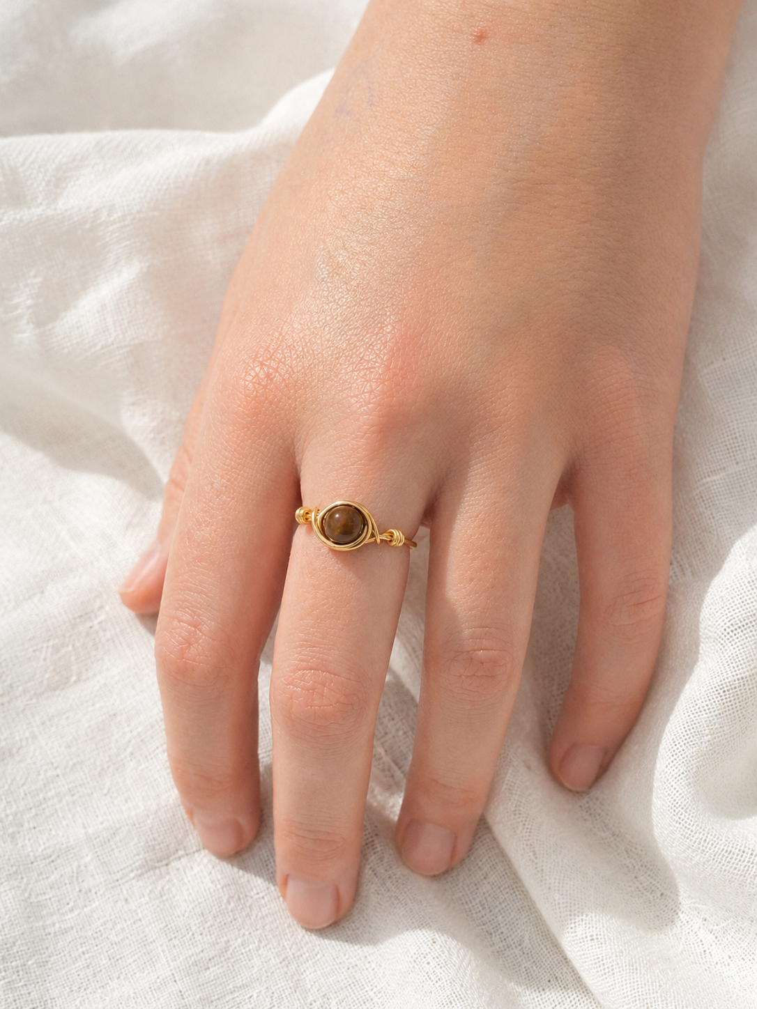 Bague avec Oeil de tigre