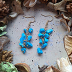 Boucles d'oreilles en Turquoise - Protection Communication Équilibre