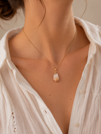 Collier pendentif en Citrine - Abondance Énergie Confiance