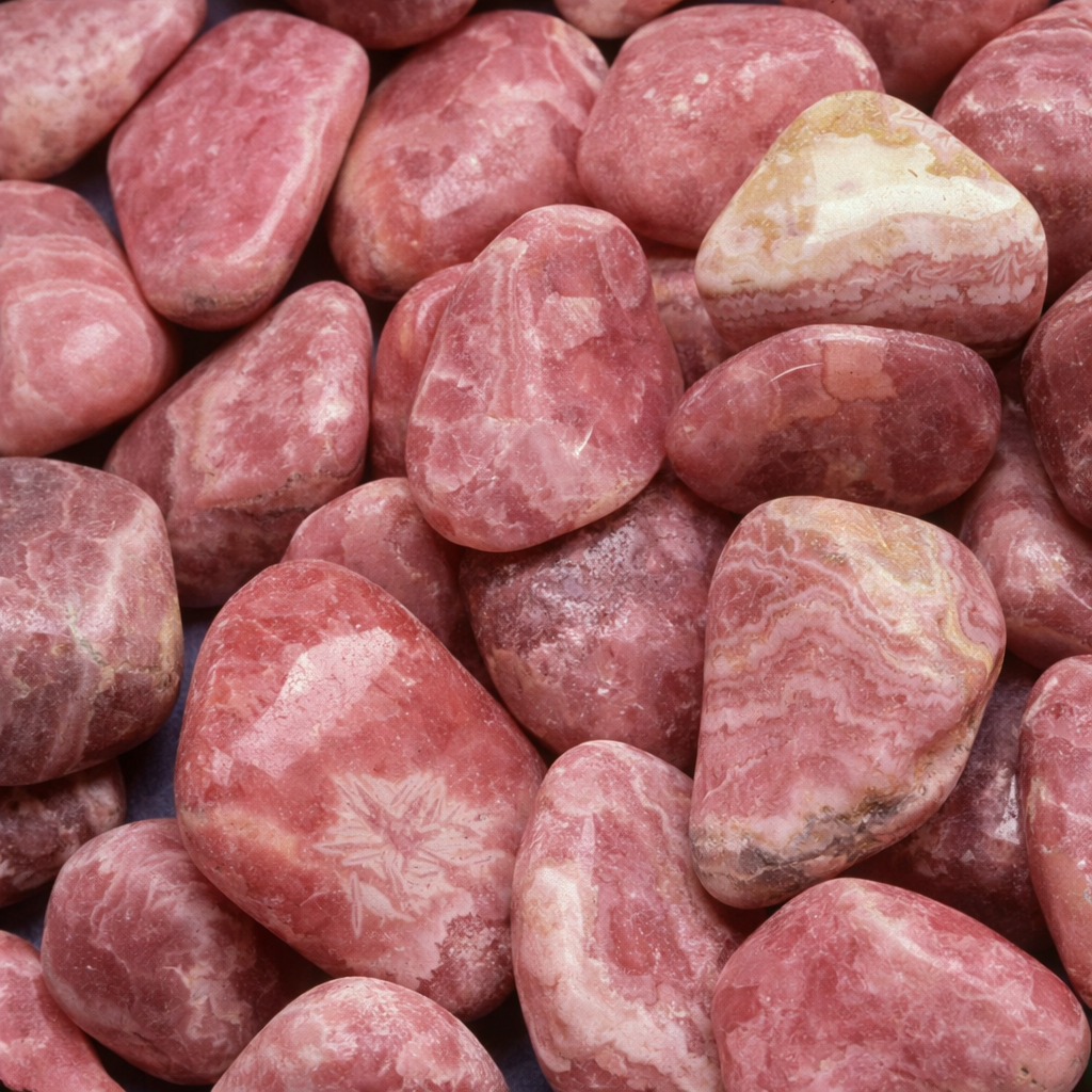 Collier pendentif en Rhodochrosite