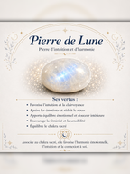 Collier avec perles en Pierre de Lune - Féminité Intuition Douceur