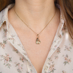 Collier pendentif en Quartz rose