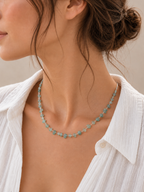 Collier avec perles en Aventurine Verte - Chance Croissance Équilibre