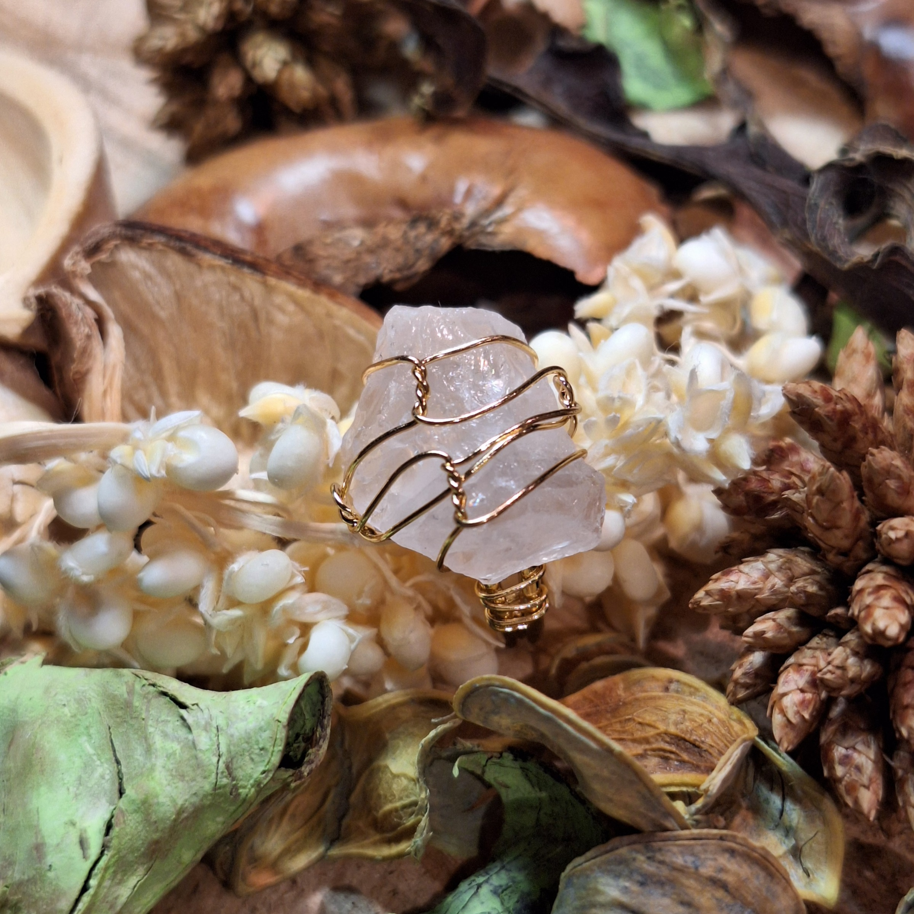 Bague en Quartz Rose