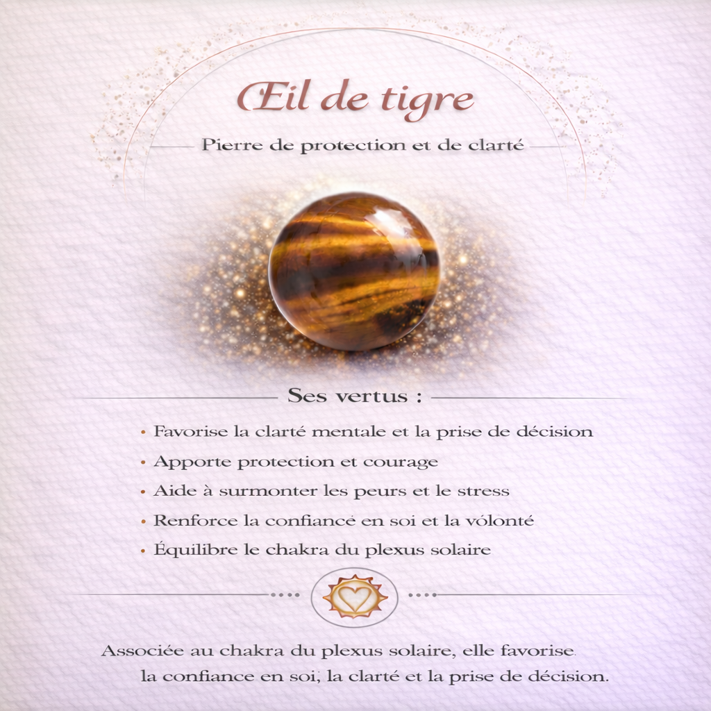 Collier pendentif en Oeil de Tigre