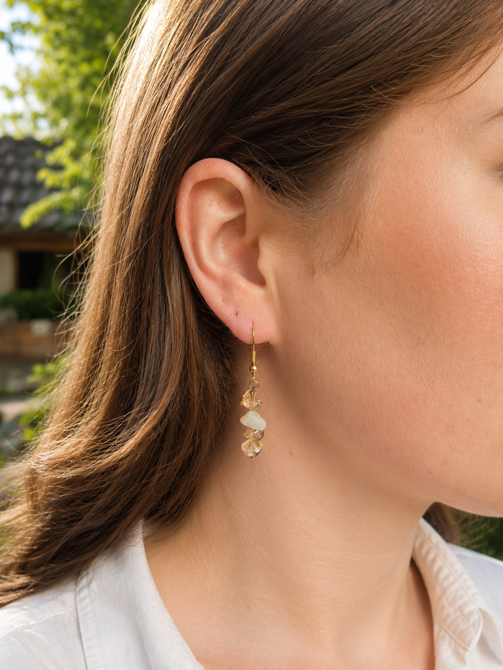 Boucles d'oreilles en Citrine