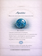 Bague avec Apatite - Motivation Clarté Inspiration