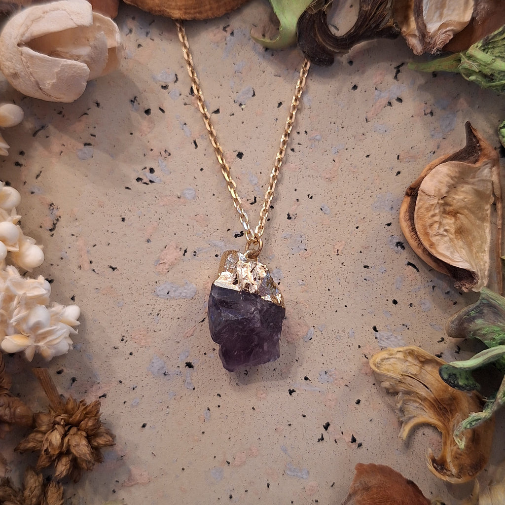 Collier pendentif en Améthyste
